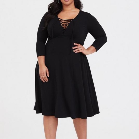 torrid Dresses & Skirts - Torrid Midi Jersey Tie Front Dress